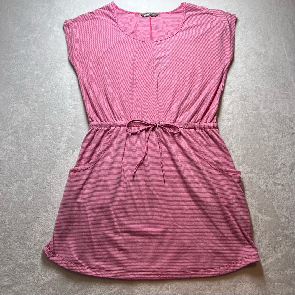 The North Face Active Pink Women's Athleisure Striped Dress Size Large